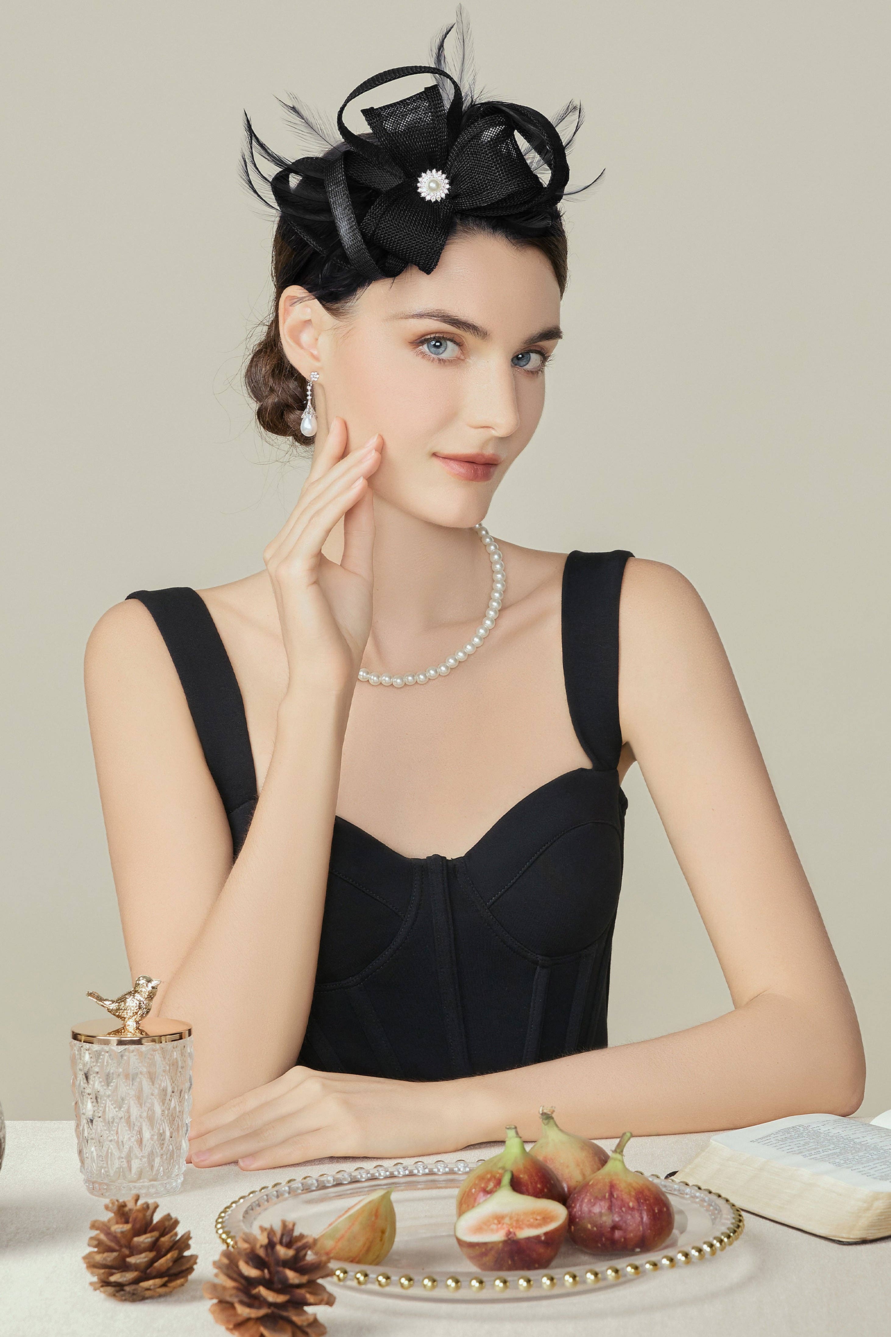 BABEYOND - Wholesale Fascinator Hat - Women's - Graceful Tea Party Derby Fascinator6