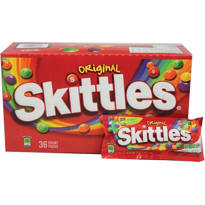 Grandpa Joe's Candy Shop - Wholesale Hard Candy - Skittles Candy Original Flavors, 36ct