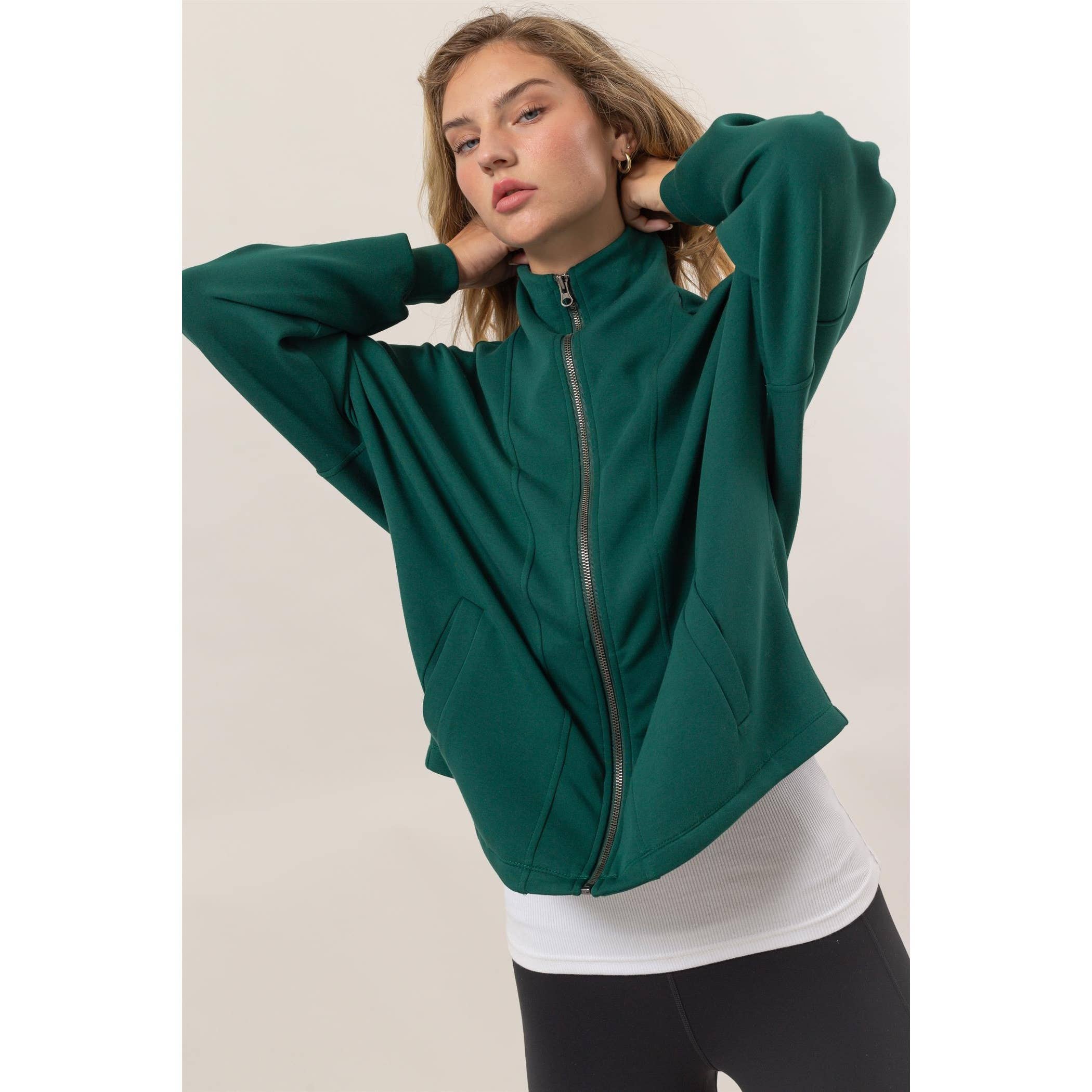 Double Zero - Wholesale Jacket - Women's - High Neck Zip-Up Jacket6