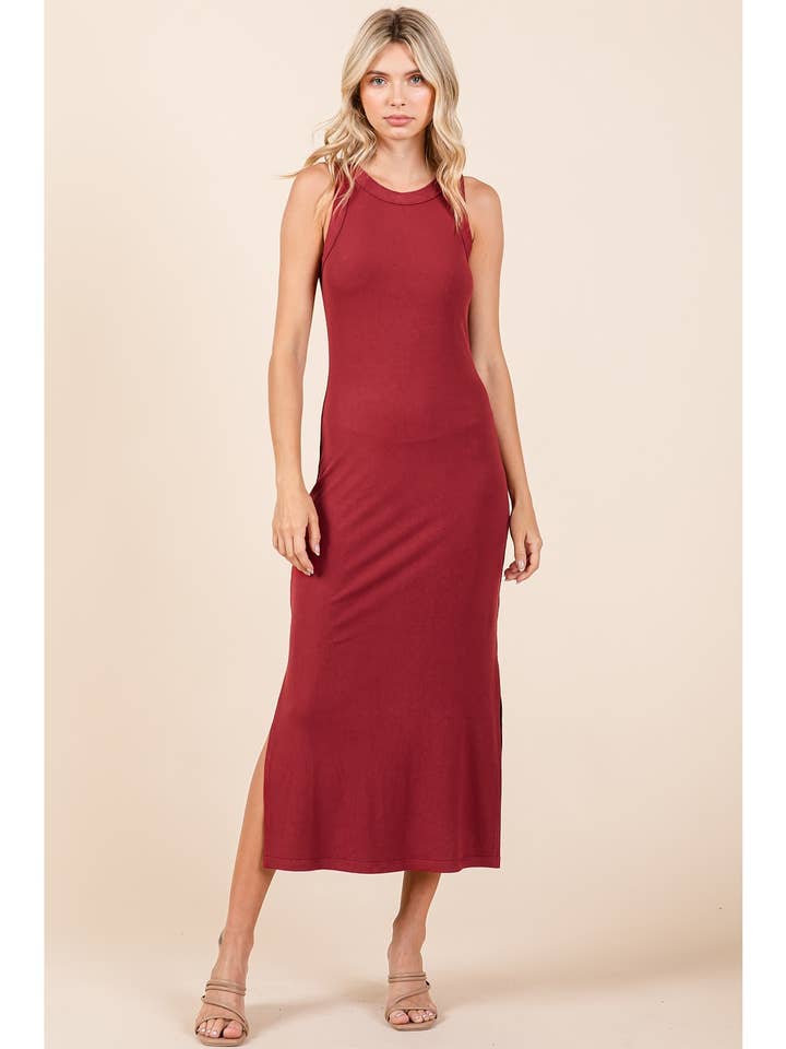 MAXI-JURK VAN PREMIUM RIBBREISEL TRICOT voor wholesale door mittoshop