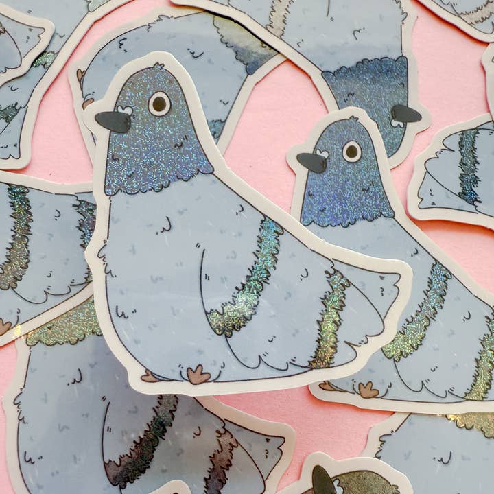 Jollie Ollie Designs - Wholesale Sticker - Pigeon Vinyl Sticker
