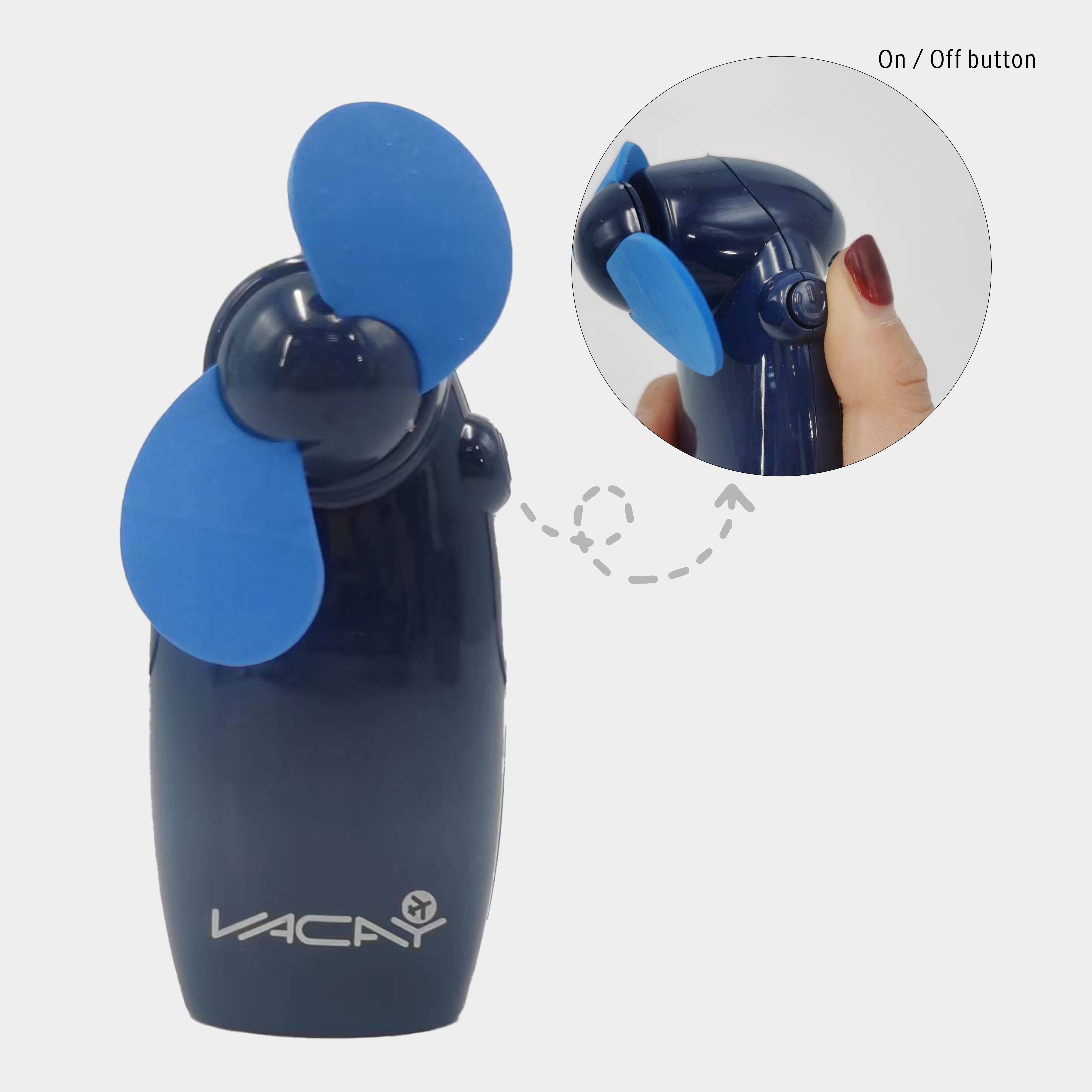 Max-Link Solutions Ltd – wholesale Handheld electric fan – VACAY Mini Travel Fan Foam safety blades, Mini Cooling Fan3