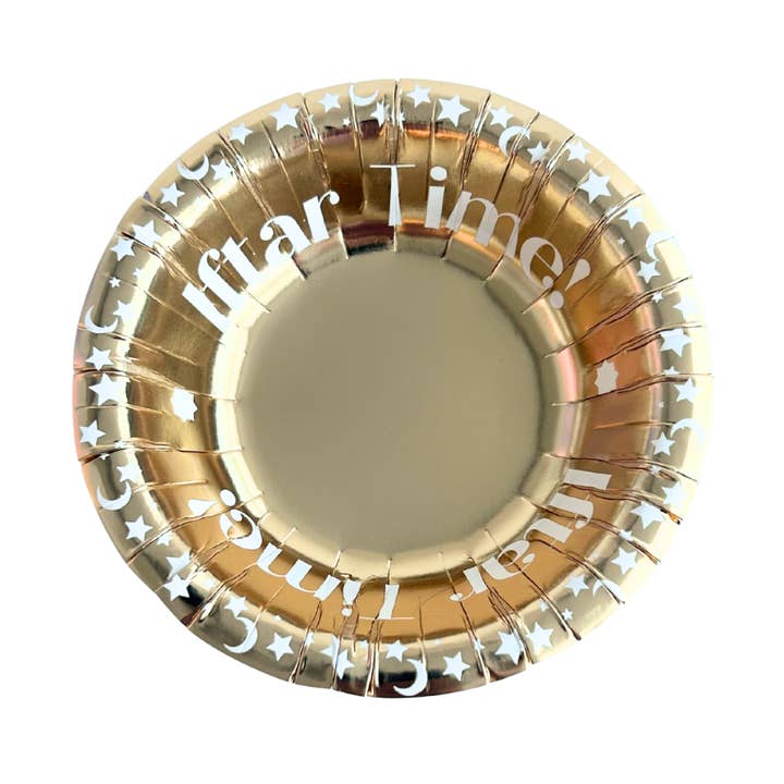 Iftar-Zeit Party-Schalen (10er-Pack) - Gold für den Großhandel von Peacock Supplies