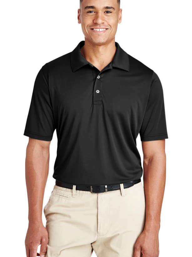 Custom Designed - Men's Polo (Black) Adult, Team 365, Performance for wholesale by Inklusive Printing, Designs & More