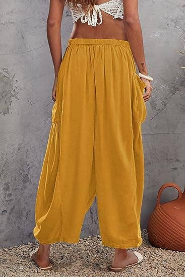 Rosa Clothing - Wholesale Pants - Women's - Soft harem wide-leg pants slacks trousers15
