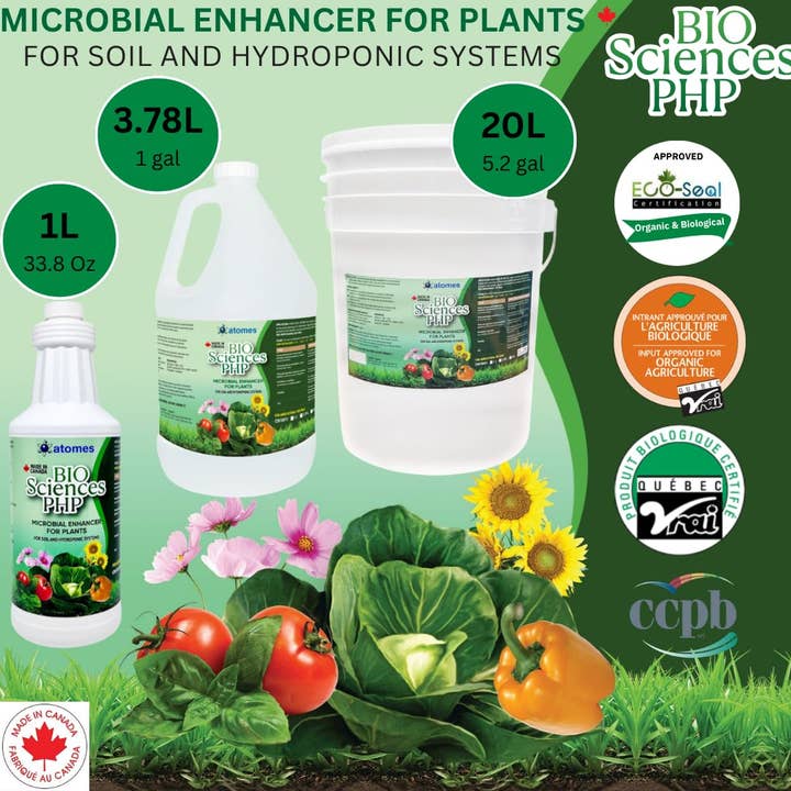 atomsbio - Wholesale Fertiliser - BIO SCIENCES PHP, Organic & Biological Liquid Fertilizer, No GMO, No Chemicals - 1:100 Dilution ratio5