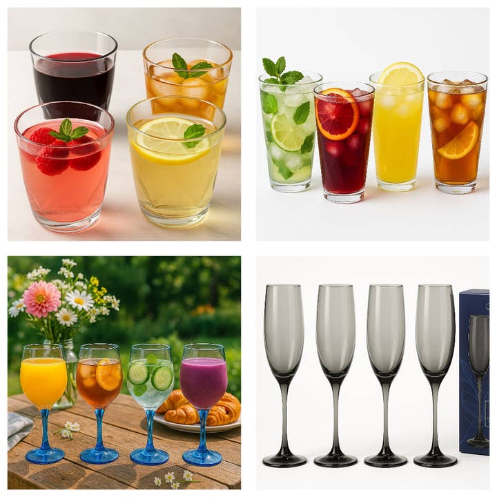 Krediz - Wholesale Cocktail/Liquor Glass - Epure Glass Cups Serverware Collection - Set of 429