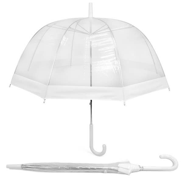 Selini New York - Wholesale Umbrella - Women's - See-Thru-Bubble Wind-Resistant Premium Clear Umbrella-UC180