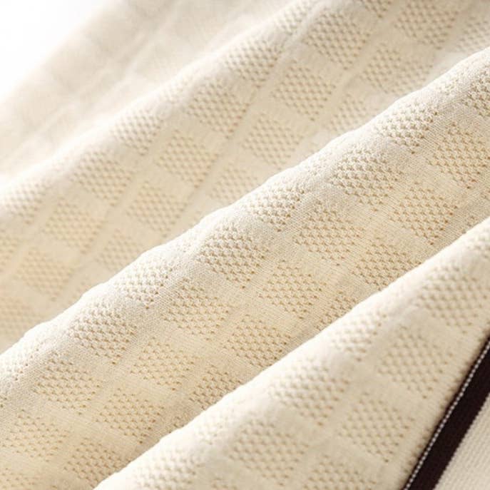 Productseeker - Wholesale Dress – Women's - DR831Y Elegant Cream Knit Bow-Tie Trim A-Line Dress9