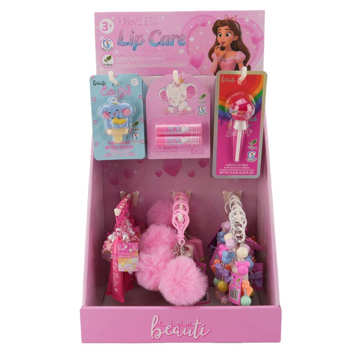 Fondbeauti Princess Lip Care Tabletop Display Set for wholesale by fondbeauti