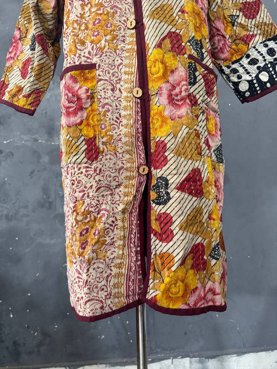 bhavnas boutique – wholesale Jacka - Dam – Kimonojackor Dam Indisk Handgjord Bomull Kanthajacka2