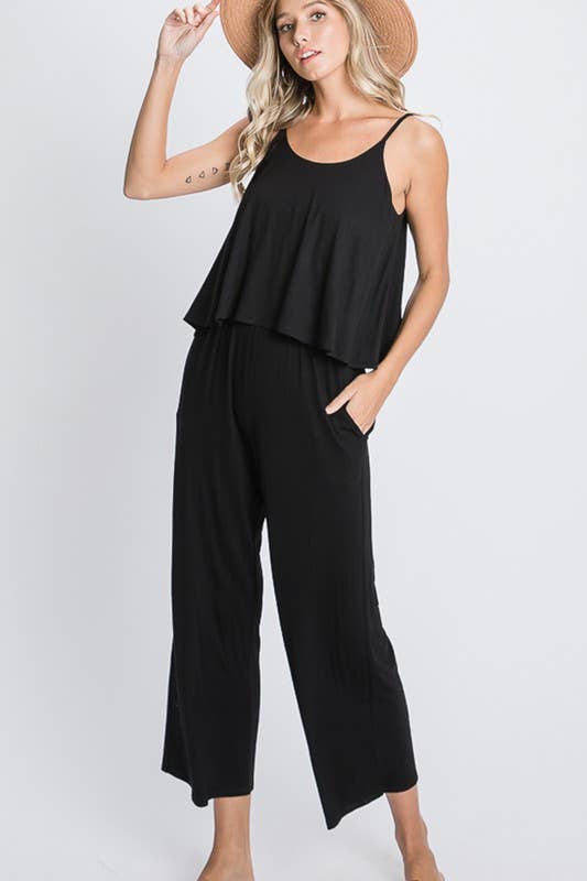HEIMISH - Wholesale Jumpsuit - Women's - SP1096-10 SOLID CROP JUMPSUIT WITH SIDE POCKET3
