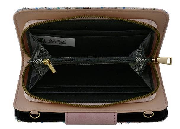 MiMi Wholesale - Vente Sac à bandoulière – femme - Portefeuille à bandoulière TW041 en tweed Turn Lock3