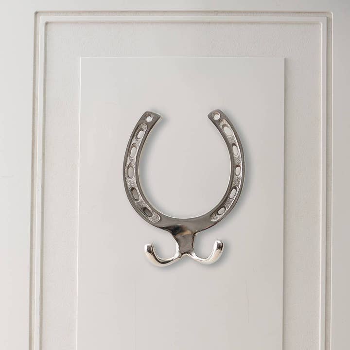 Bridle Up Hope Shop - Wholesale Wall Hook - Silver Horseshoe Wall Hook