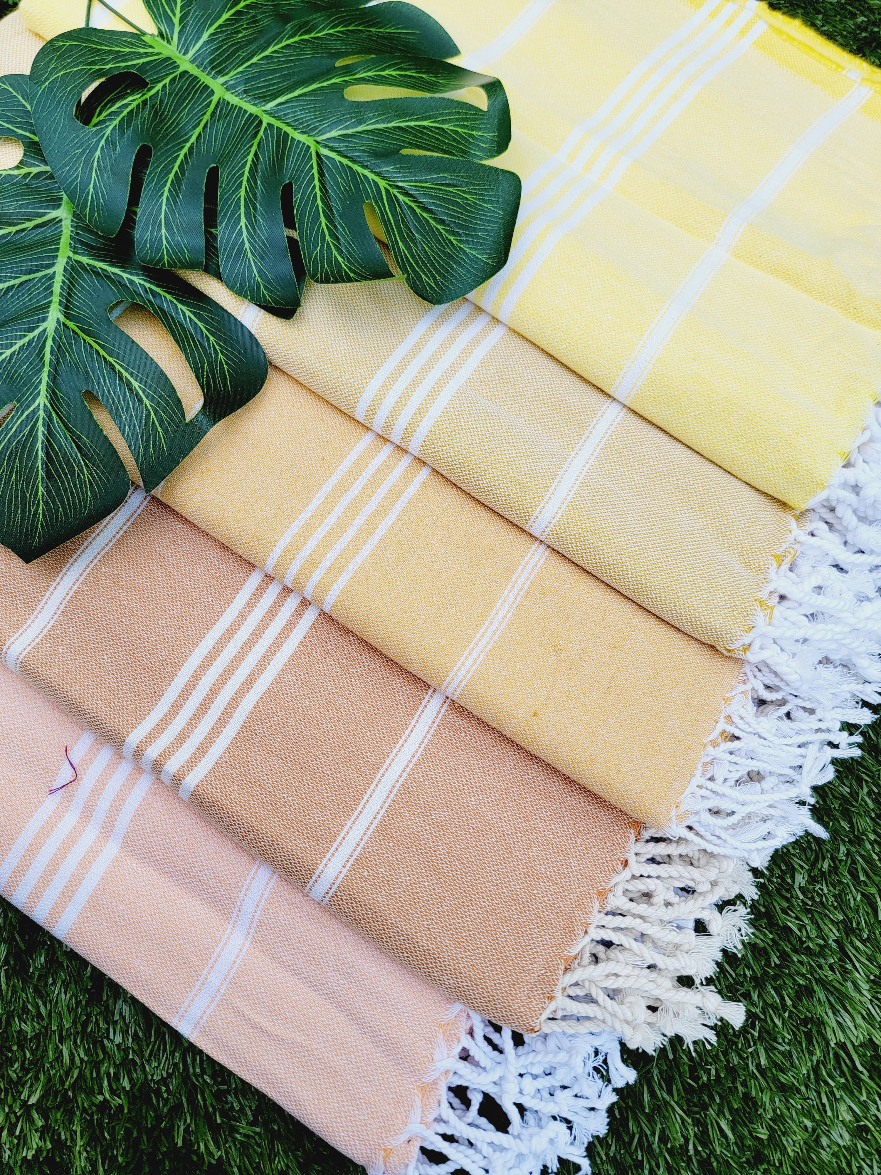 EBRU Home - Vendita all'ingrosso Plaid - Set da 5 Plaid/Coperte in Cotone Turco Prelavato – Colori Assortiti1