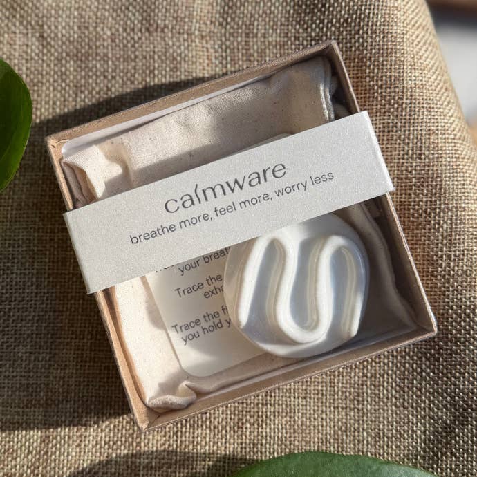 Squiggle Breathing Tile – Small Mindfulness Tool for wholesale by Calmware