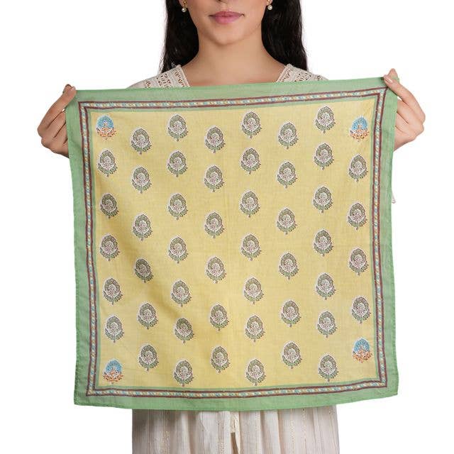 Yellow Soft Blossom Cotton Bandana - Sunmelon for wholesale on Faire1