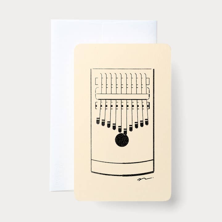 Håndlavet præget kort | Hjemmeserie: Kalimba for engroshandel hos Nandaka