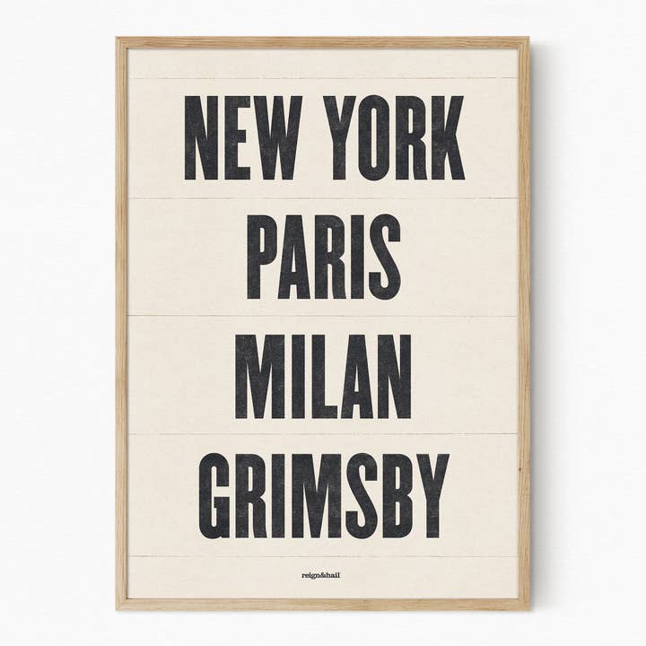 Custom Hometown Print for wholesale by Reign&Hail