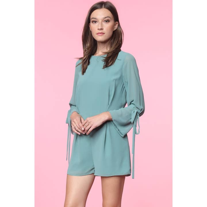 Naked Zebra Rack - Wholesale Romper - Women's - Tie Sleeve Romper10