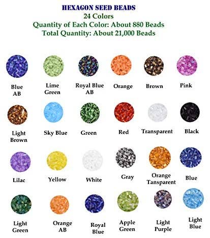 Mandala Crafts - Wholesale Beads - Glass Seed Beads Variety Pack for Jewelry Making15
