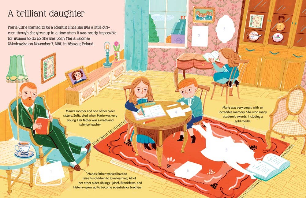 EDC Publishing - Vente Autocollant - Enfant et bébé - Autocollant Life Stories : Marie Curie4