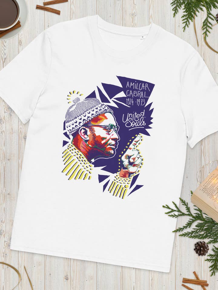Amílcar Cabral I La camiseta unisex de algodón orgánico para venta al por mayor de UNITED SOULS