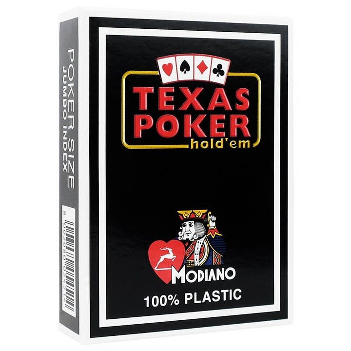 Cardshouse - Wholesale Playing Cards - Modiano Texas Poker Hold Em Playing Cards (Black)1