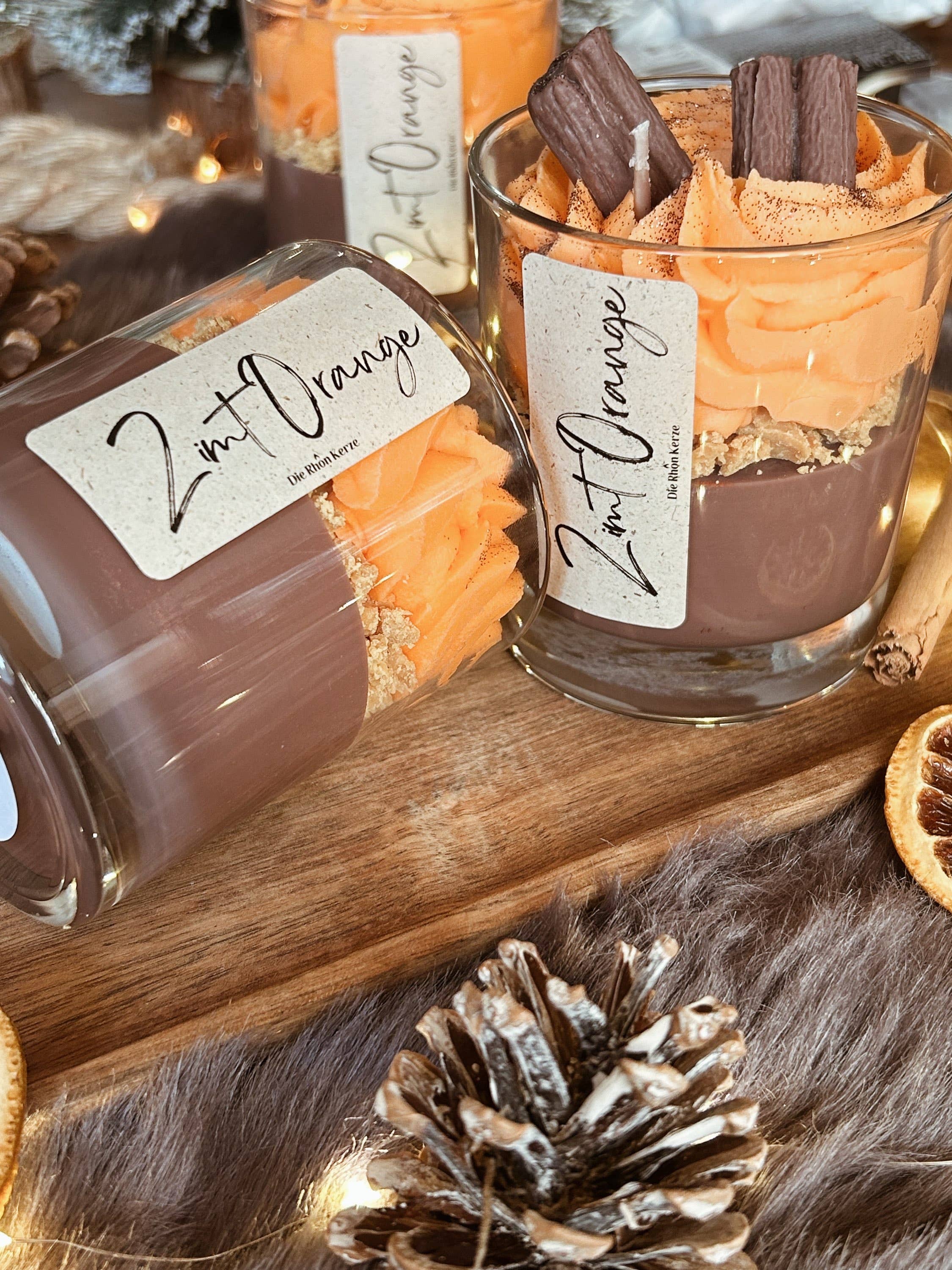 Die Rhoen Kerze - Wholesale Grappige kaars - Kaneel Sinaasappel Voedsel Kaars2