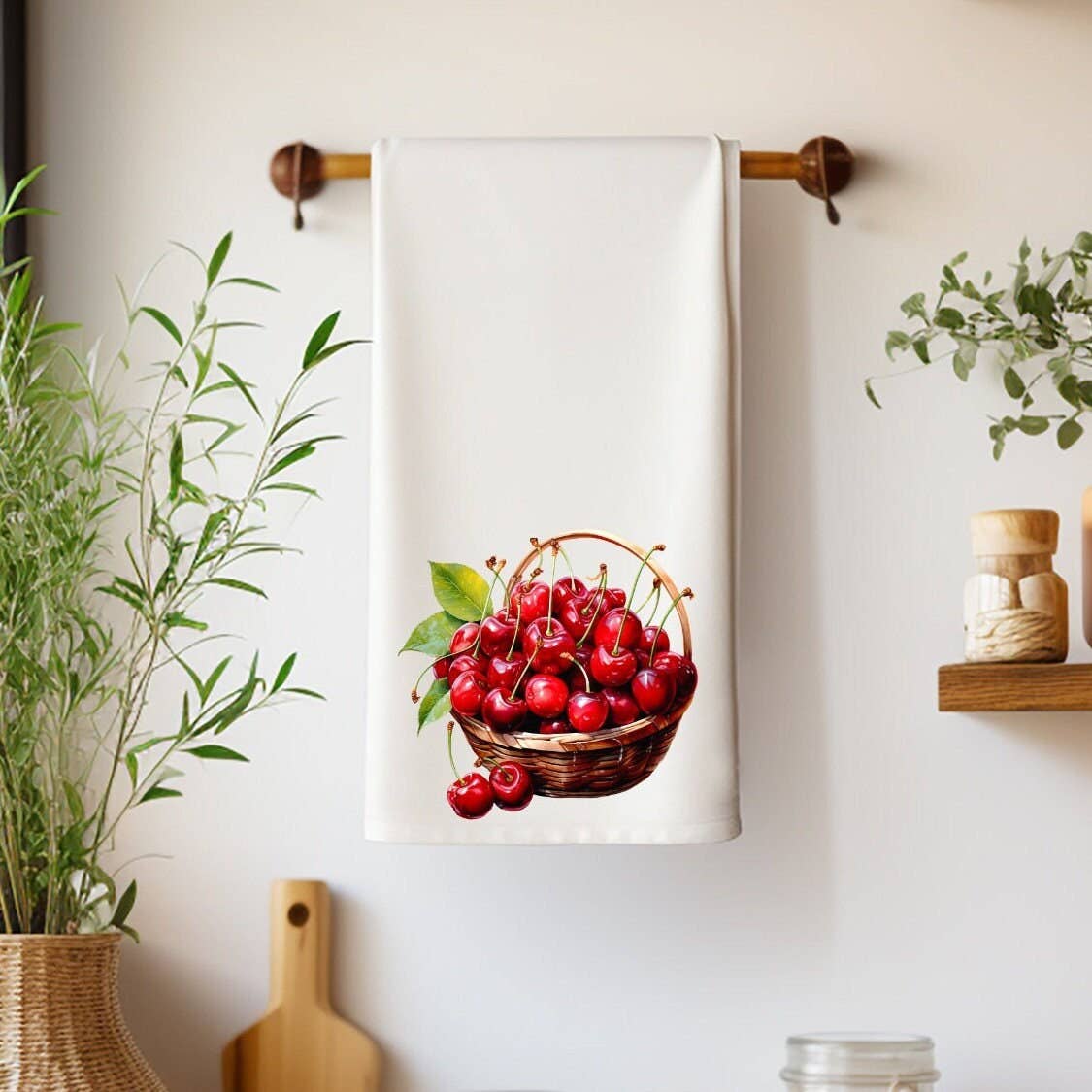 Fernville Creations - Wholesale Tea Towel - Premium Decorative Cherry Kitchen Hand Towel7