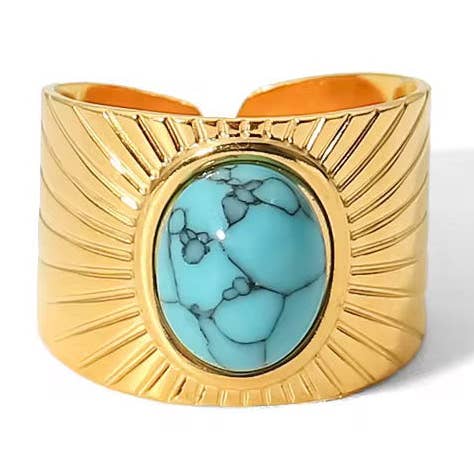 Anillo de banda turquesa para venta al por mayor de Georgina Nicol