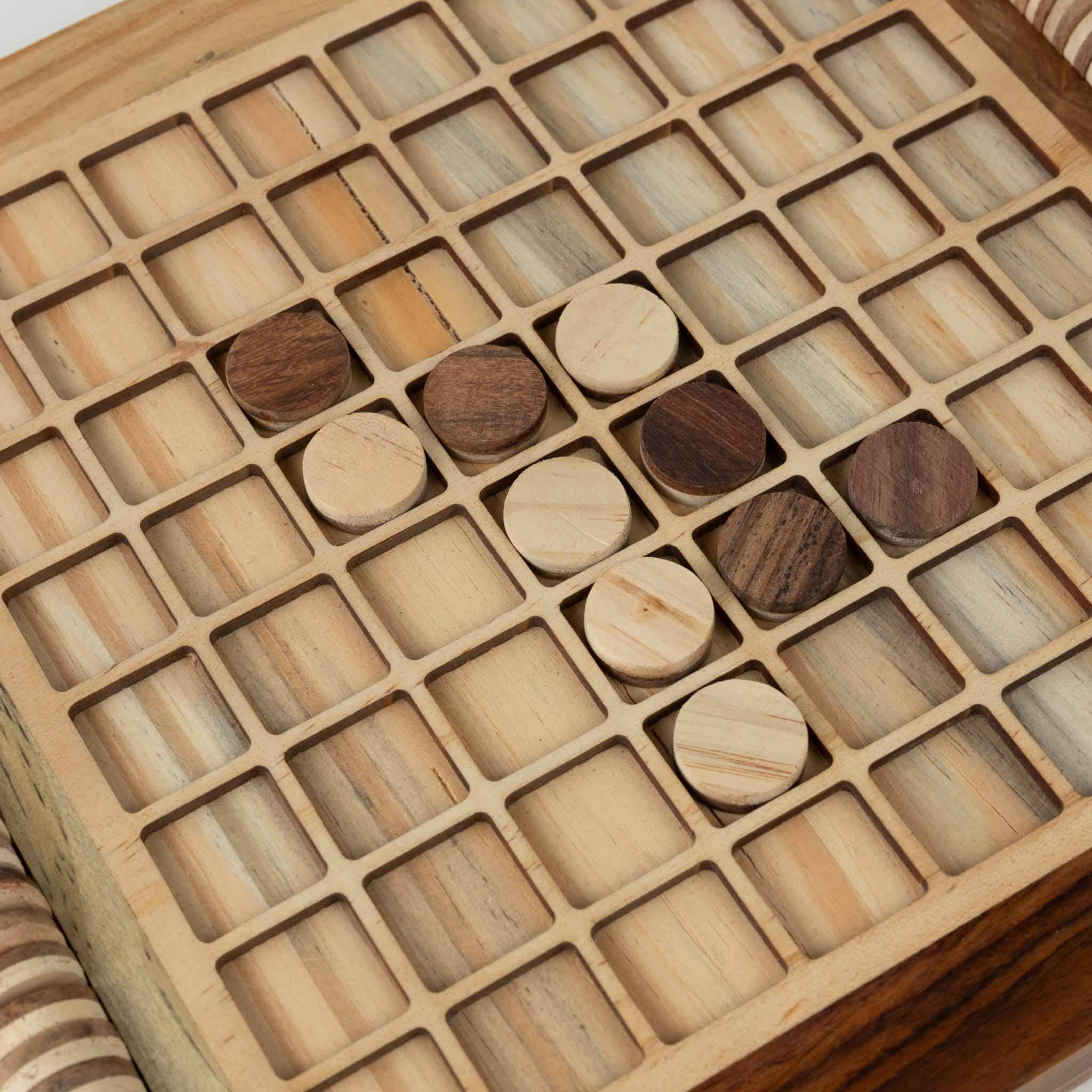 Ten Thousand Villages - Wholesale Board Game - Handcarved Wood Reversi Game *4