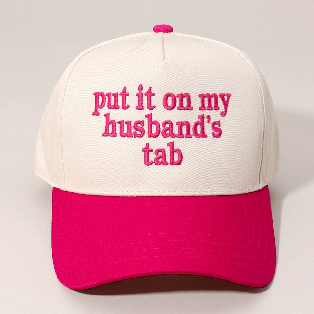 Sensibling Corp. - Wholesale Baseball Cap - Women's - PUT IT ON MY HUSBANDS TAB Embroidered Baseball Cap16