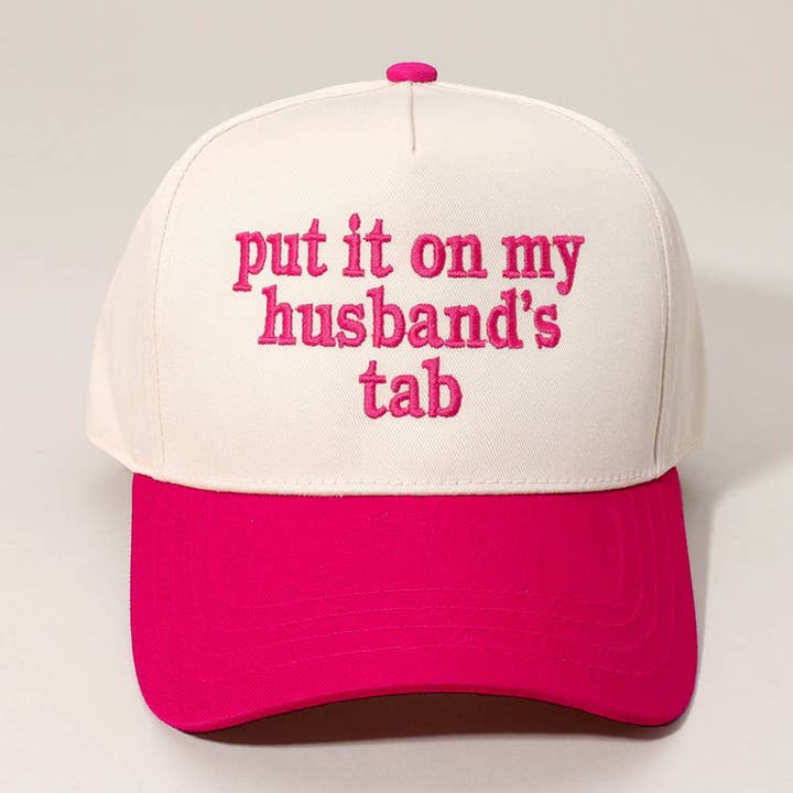 Sensibling Corp. - Wholesale Baseball Cap - Women's - PUT IT ON MY HUSBANDS TAB Embroidered Baseball Cap16