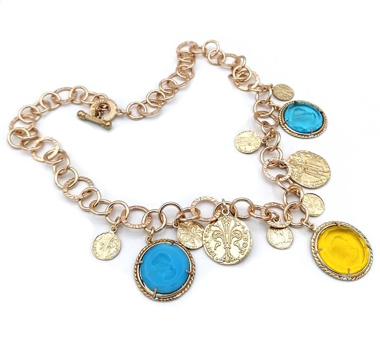 Patrizia Daliana - Vendita all'ingrosso Collana con ciondolo/pendaglio - Patrizia Daliana | "Fiorino & Giglio" - Collana CO-FI/22