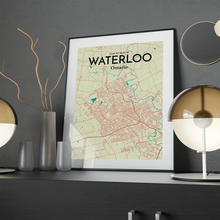 OurPoster.com - Wholesale Poster - Waterloo City Map Poster158