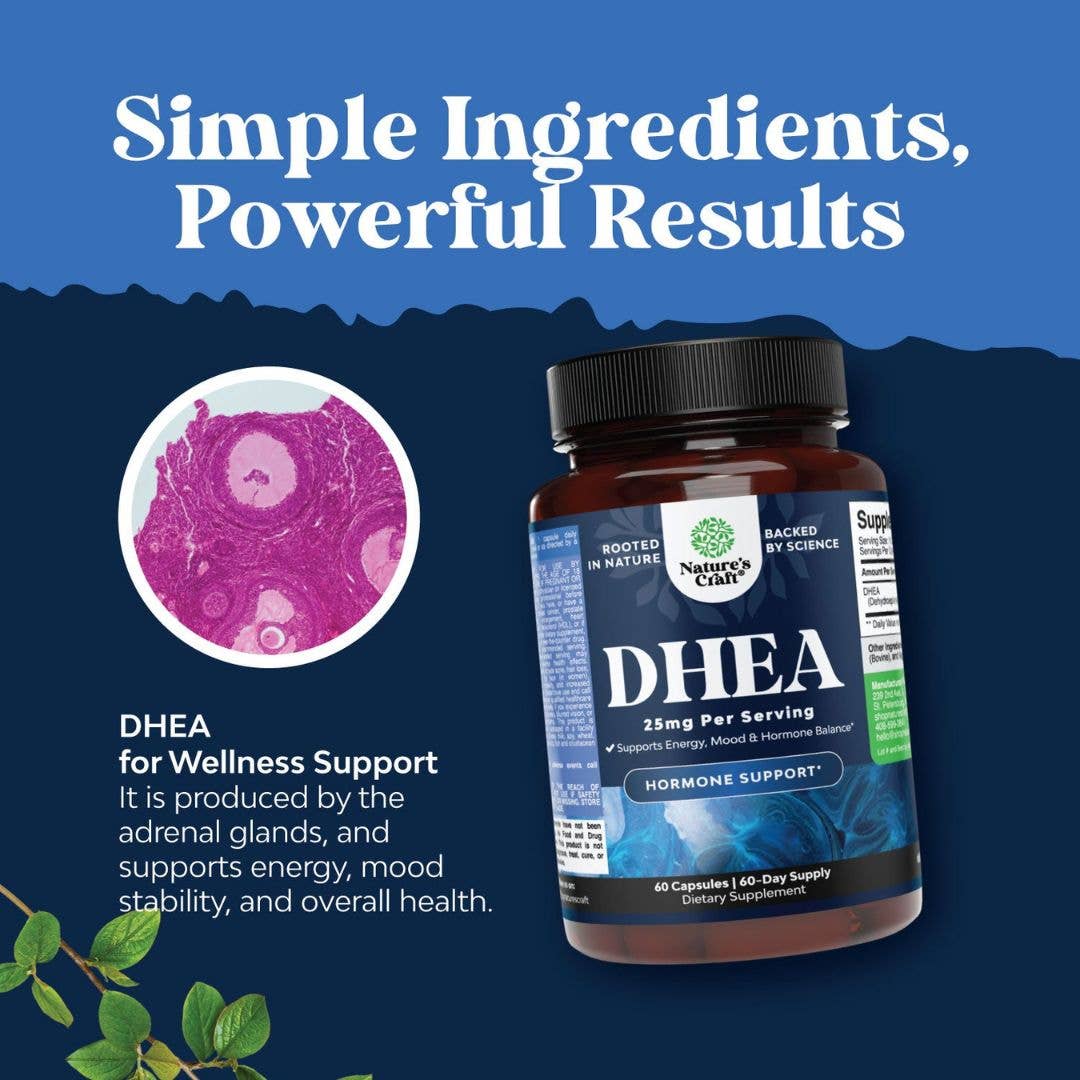 Nature's Craft - Wholesale Oral Supplement/Vitamin - DHEA Supplement – Hormone Balance & Energy Support3