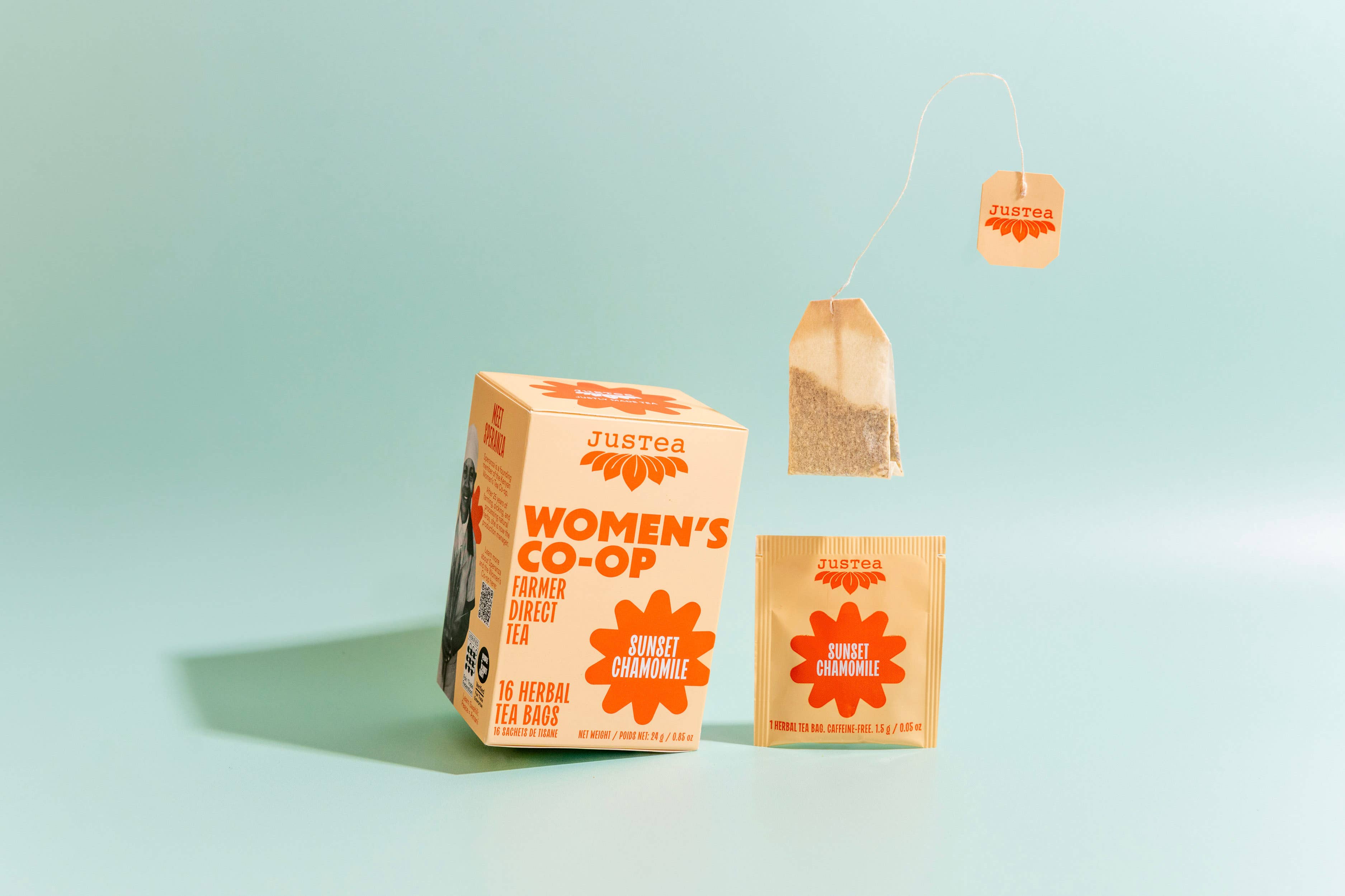 JusTea - Wholesale Tea Bags - Sunset Chamomile Tea Bags - Organic, Fair-Trade, Herbal Tea3