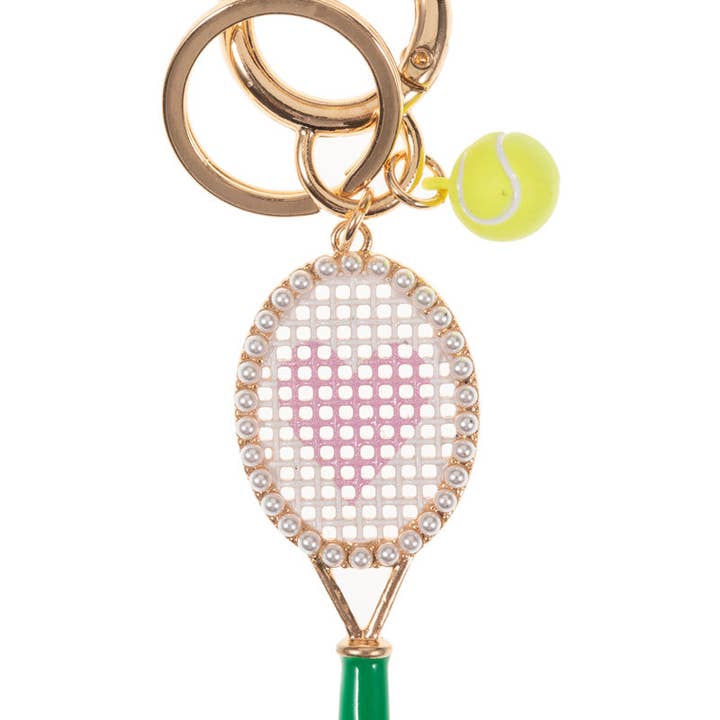 Verita Lane - Wholesale Keychain – Women's - Sports Tennis Racket Enamel W Rhinestones Keychain Keychain4