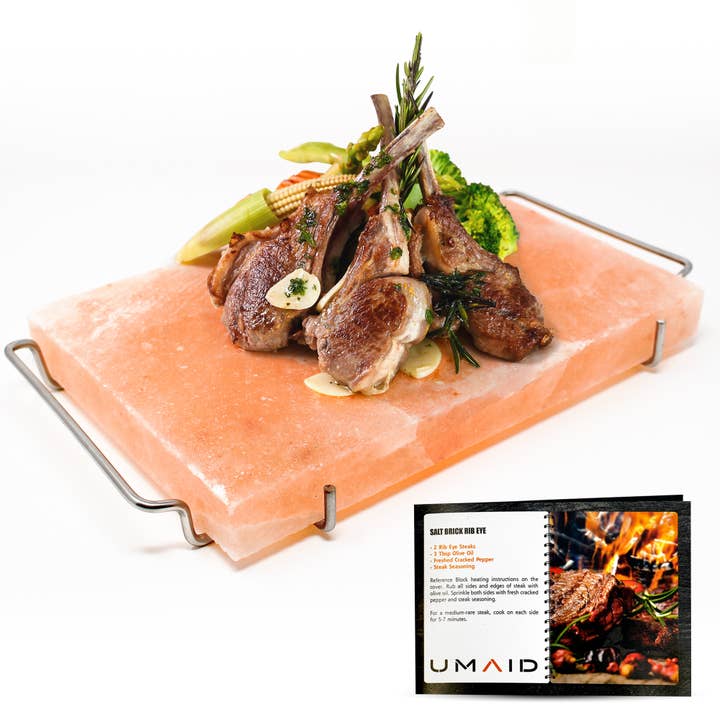 UMAID PRODUCTS - Wholesale Cutting Board - Natural Himalayan Salt Block Cooking Plate