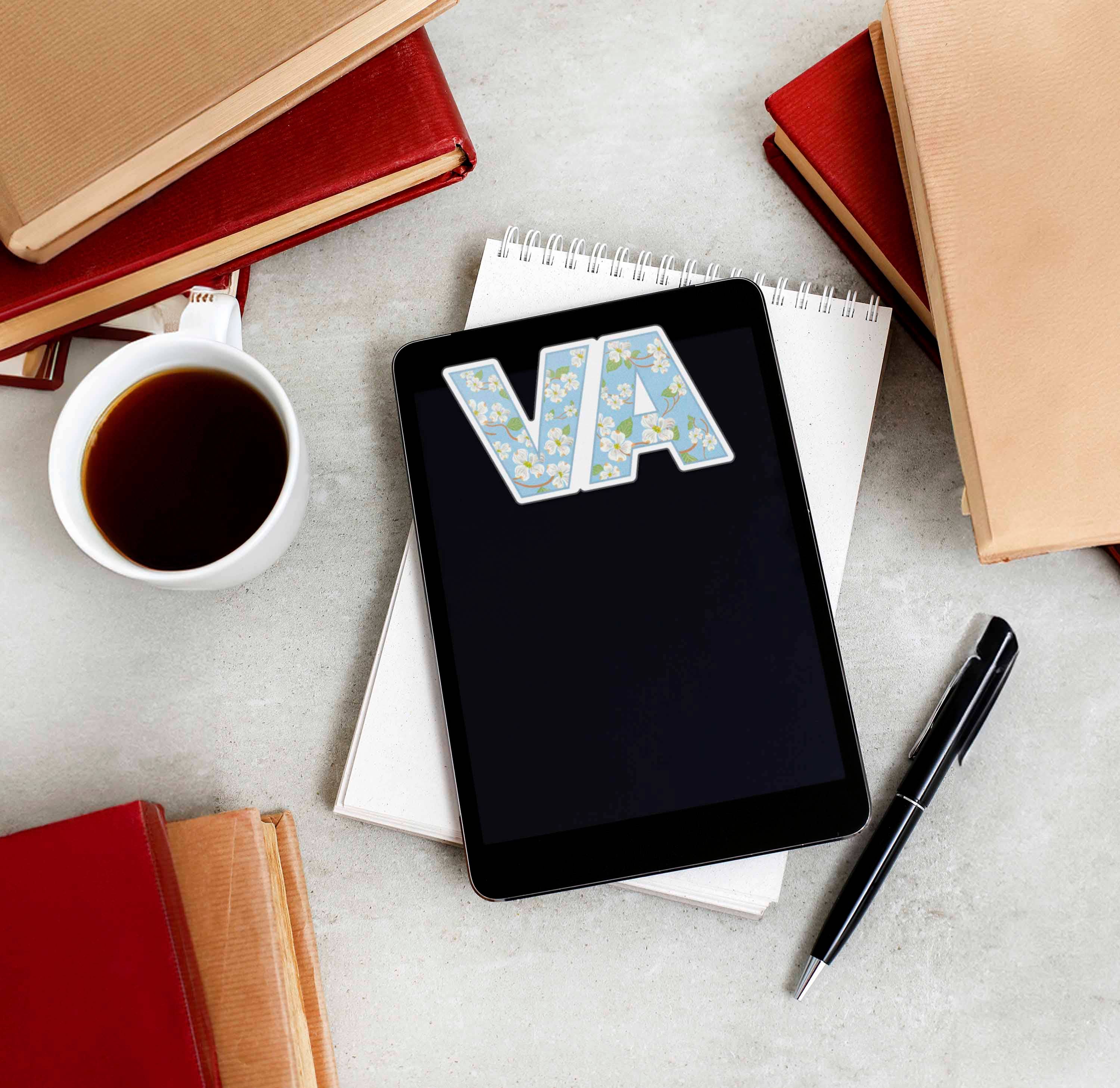 Sentinel Supply - Vente Autocollant - Autocollant Fleur d'État Cornouiller de Virginie - Joli Autocollant VA8