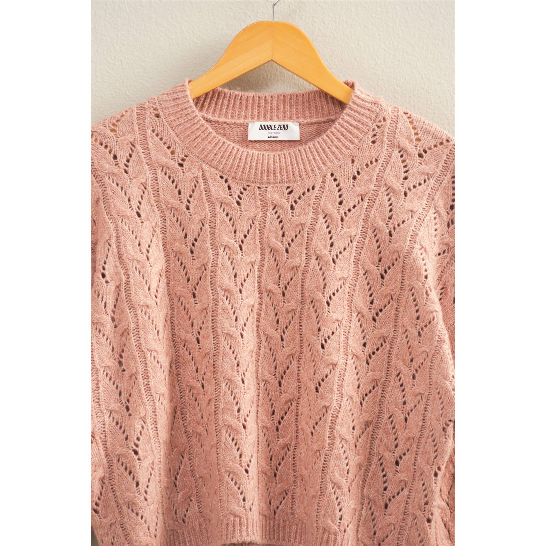 HYFVE - Wholesale Knit Sweater - Women's - Cropped Cable Knit Sweater16