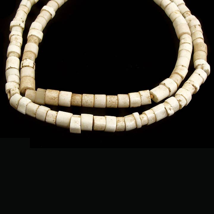 Africa Direct - Wholesale Beads - White Goomba Trade Beads