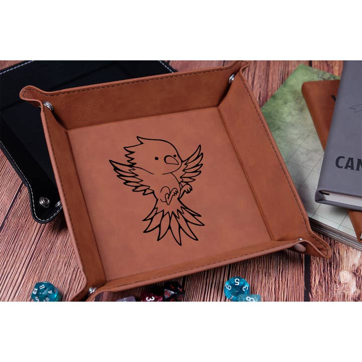 Bandeja para dados Phoenix Bird - D&D para venta al por mayor de Level 1 Gamers
