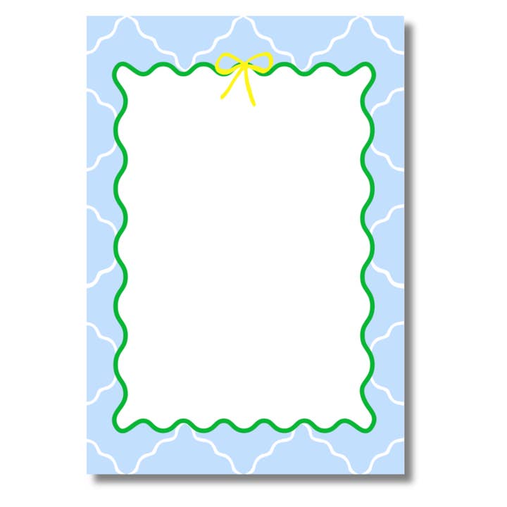 Bloc-notes de bureau à déchirer Treillis de printemps pour la vente par Duncan Sister Designs