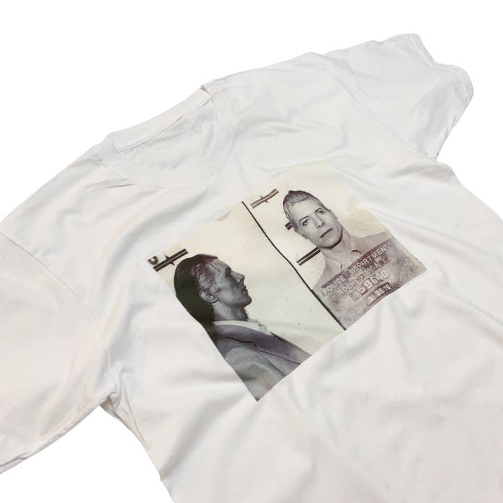 ZZZEBRAAA LIMITED - Wholesale Screen Printed T-Shirt - Unisex - Mugshot Iconic Aesthetic White or Black T-Shirt
