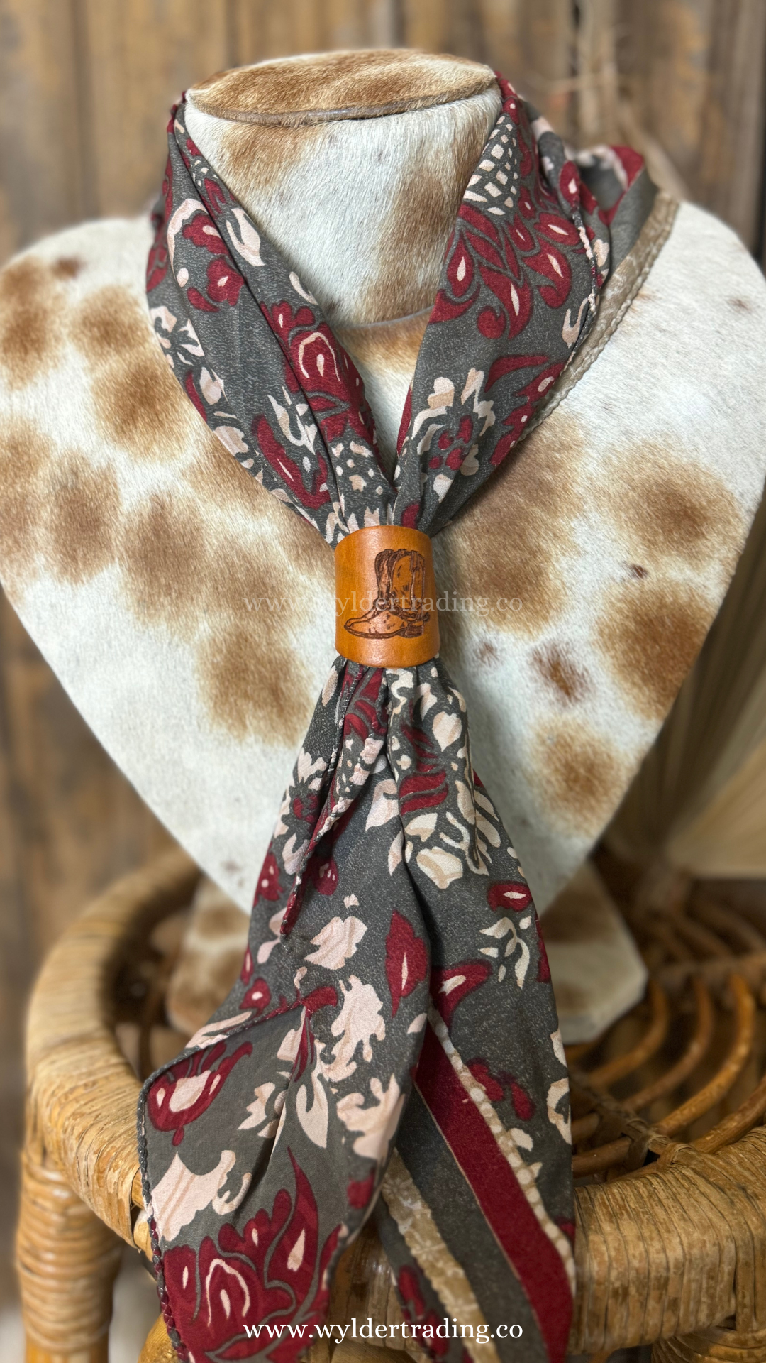 Wylder Trading Company - Wholesale Scarf Clip - Women's - Leather Bolo Scarf Slide 10+ | CUSTOM Logo or Wedding Favor7