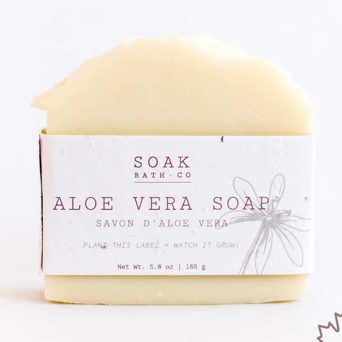 Savon à l'Aloe Vera - Fabriqué au Canada pour la vente par SOAK Bath Co
