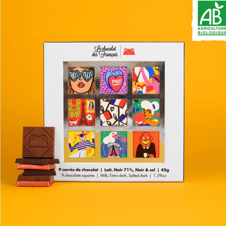 Bazaar Noir UG - Wholesale Chocolate Box - Chocolate - 45g "Chocolate Box - 9 pieces"1