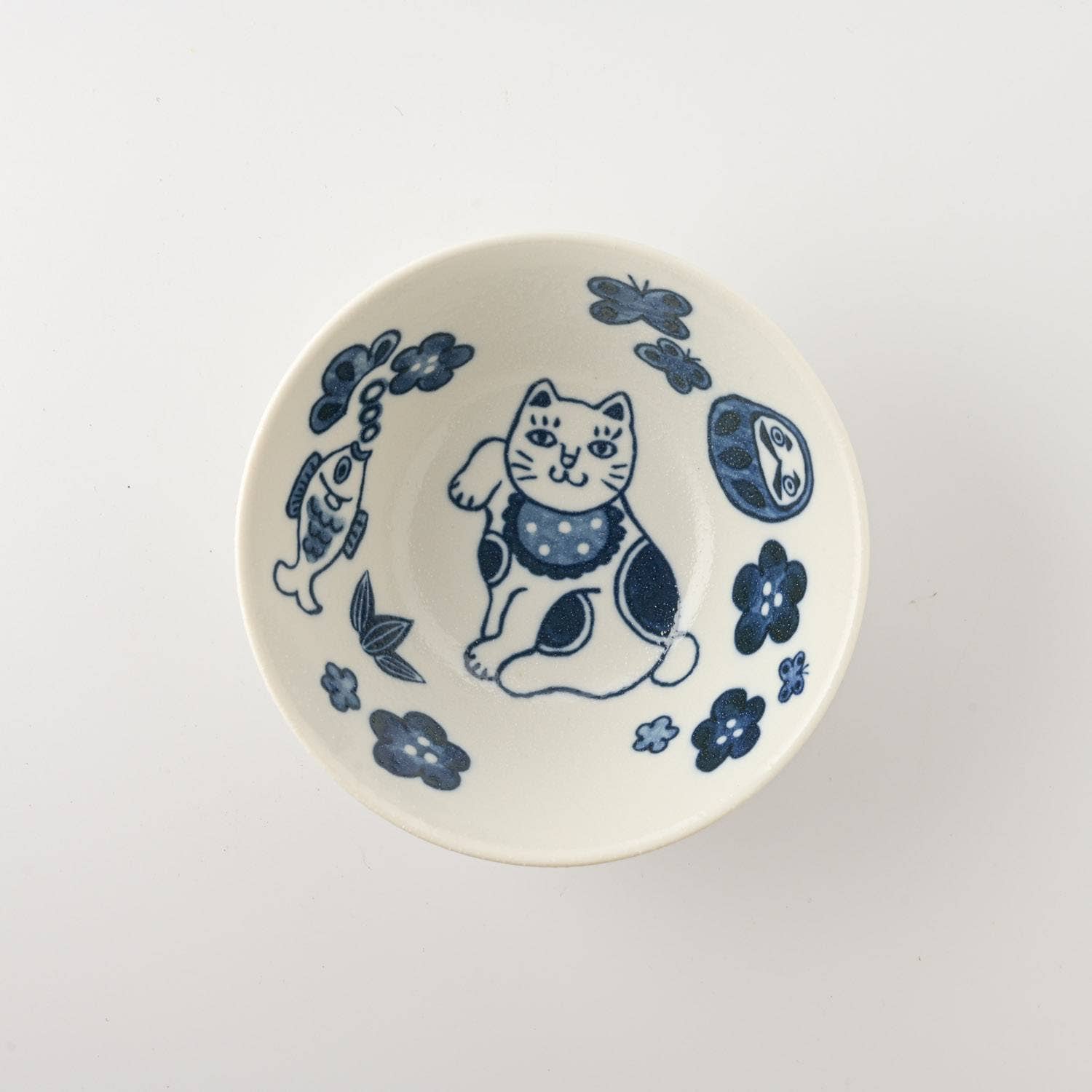 Yamani - Wholesale Bowl - Japanese Cats 13.5cm Bowl - Maneki-neko1